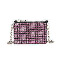 Bolso De Hombro Mini Jiomay Para Mujer Diseñador Lujo 2024 Con Diamantes Y Cadena Bolso De Fiesta Versátil Para Labial - details 6