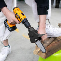 Motosierra Eléctrica Portátil Con Soporte Fácil Instalación Y Convertidor De Taladro Fácil Uso Y Resistente Para Corte Herramientas Eléctricas - details 1