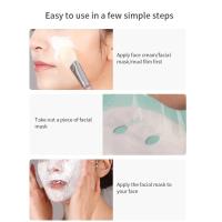 Mascarilla Descartable De Plástico PE Transparente Para Limpieza Facial Con Pegatinas De Cuello Herramienta De Belleza Accesorios Para Cuidado De La Piel - details 1