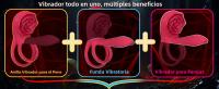 Anillo De Poderoso Vibrador Control Remoto Para Hombres Estimulador De G-Spot Y Clítoris Juguetes Sexuales Para Adultos Material De Silicona - details 1