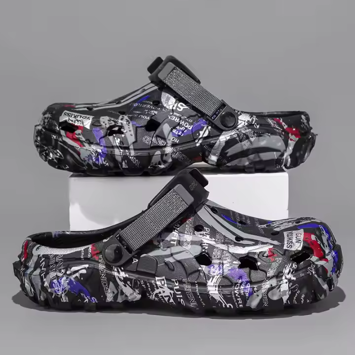 Sandalias De Hombre Talla Grande 47 Para Verano Clogs De Jardín Al Aire Libre Zapatos De Agua Con Agujeros Casual Comodidad Hogar Suaves - 1