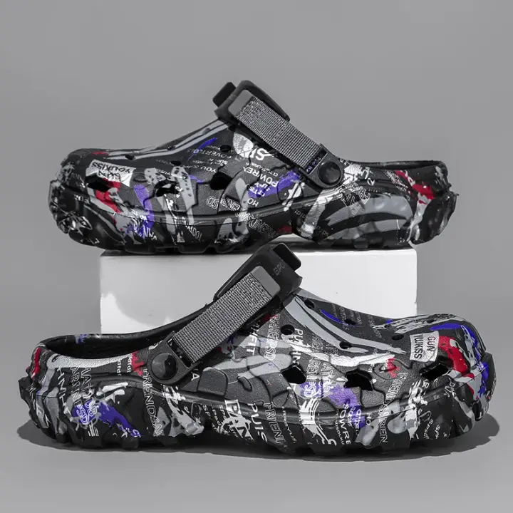 Sandalias De Hombre Talla Grande 47 Para Verano Clogs De Jardín Al Aire Libre Zapatos De Agua Con Agujeros Casual Comodidad Hogar Suaves - 1