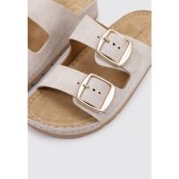 Sandra Fontán LIMON Sandalias Planas Mujer Taupe - details 1