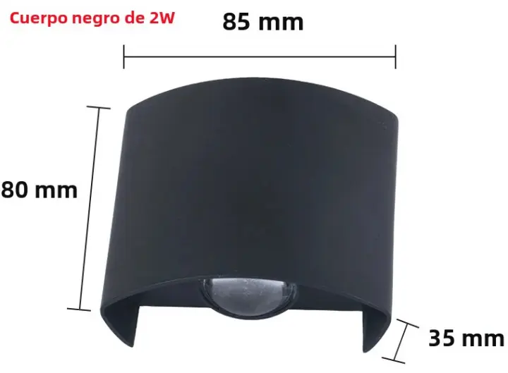Lámpara De Pared LED Impermeable 2W 6W 8W Para Exterior Iluminación De Jardín Porche Baño Dormitorio Sala De Estar AC85-265V Moderno - 1
