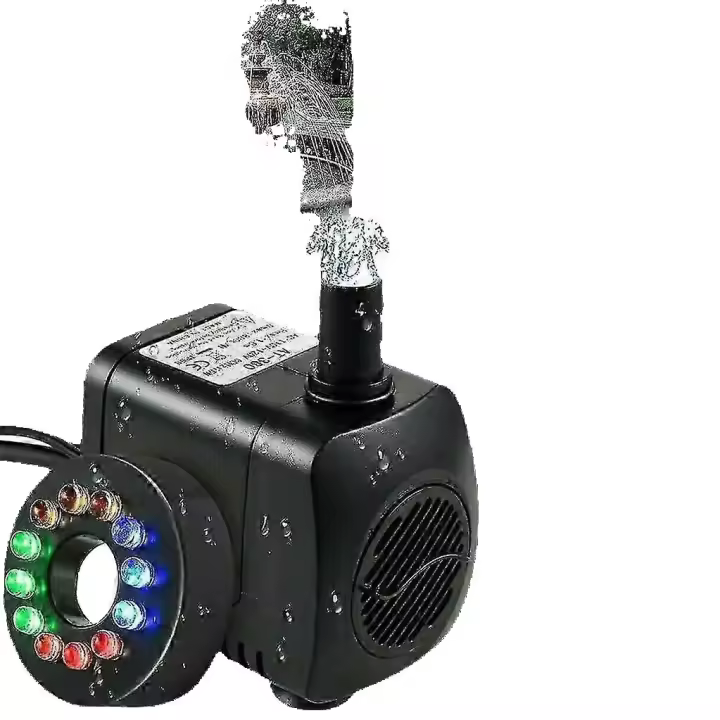 15W 800L/H Fuente DE LA Bomba with 12 LEDs para Jardín y Estanque-Modelo - 1