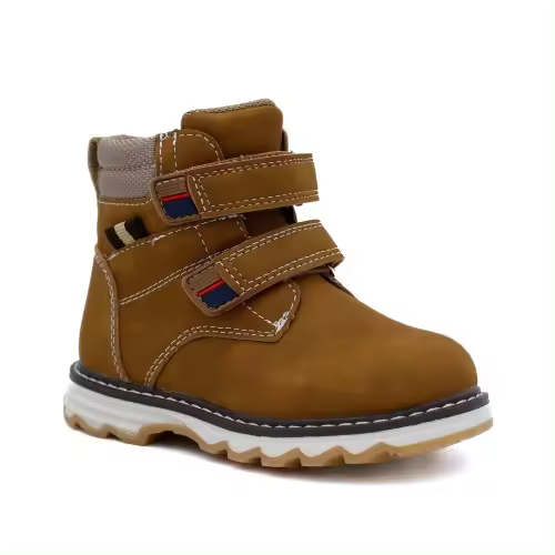 Botas niño doble velcro BUBBLE KIDS C1223 en marino y camel - 1