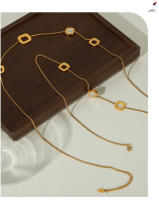 Encanto Collares de cadena de suéter largo para mujer y niña, joyería romántica para el Día de San Valentín, colgantes de corazones de amor huecos - details 8