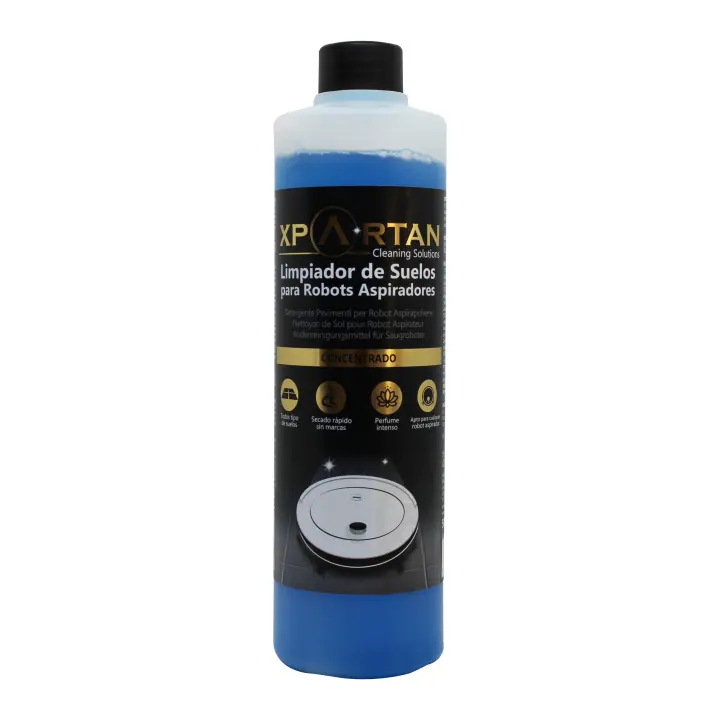 Xpartan Clean | Limpiador de Suelos Multisuperficie para Robots de Limpieza | Concentrado y Perfumado para todo tipo de Robots y Marcas| 500ml - 1