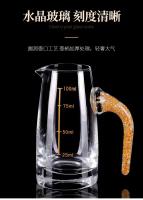 Juego De 7 Copas Pequeñas De Vino Con Película De Oro Dispensador De Baijiu Cristal Transparente Para El Hogar Estilo Minimalista Moderno - details 4