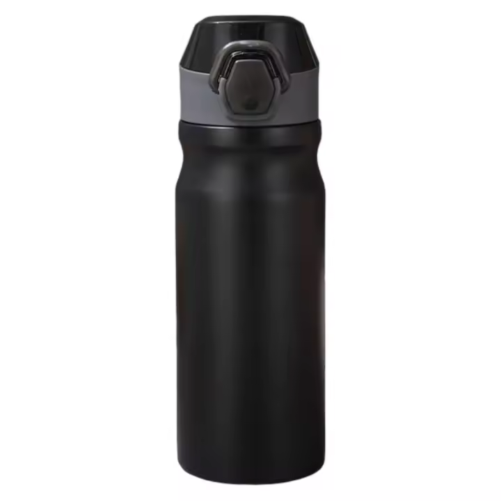 Botella de Agua Deportiva de 550ml  Sin BPA  Boquilla para Deporte  Con Texto Motivacional  Botella Agua Prueba de fugas, Botella Deportiva Tritan de Plástico Sin BPA, Botella Motivacional  para Hogar y Exterior termo (LD550) - 1