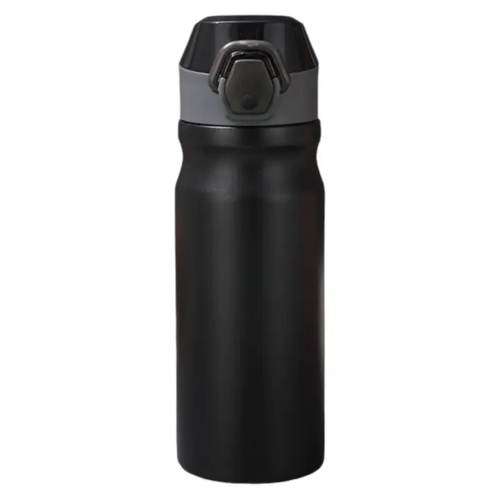 Botella de Agua Deportiva de 550ml  Sin BPA  Boquilla para Deporte  Con Texto Motivacional  Botella Agua Prueba de fugas, Botella Deportiva Tritan de Plástico Sin BPA, Botella Motivacional  para Hogar y Exterior termo (LD550) - 1