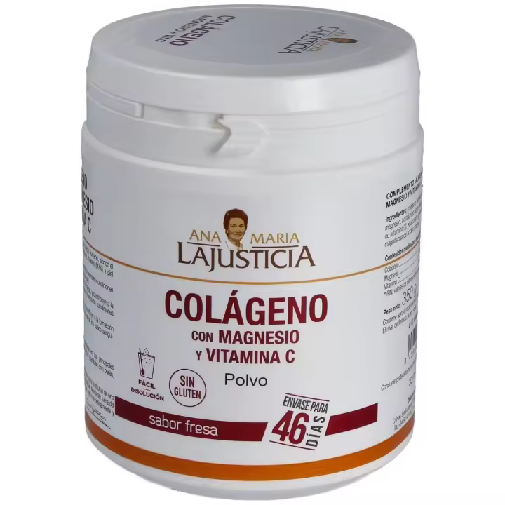 Ana Maria Lajusticia Colágeno Con Magnesio Y Vitamina C Sabor Fresa 350G - 1