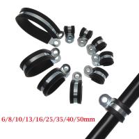 10Pcs Abrazaderas De Cable De Goma Duraderas Para Tubería Y Cableado Metal Herramientas De Fijación Eléctricas Accesorios De Instalación - details 1