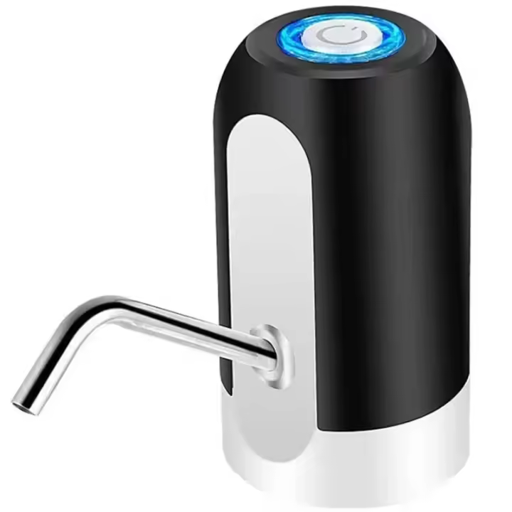 Bomba De Agua Automática USB Recargable Dispensador Eléctrico Portátil Para Botella De 5 Gallones Universal Negro/Blanco - 1