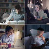Lámpara De Lectura Mini 9 LED Recargable USB Luz De Libro Clip Brillante Ajustable Sin Etapas Para Mesa Y Noche - details 6