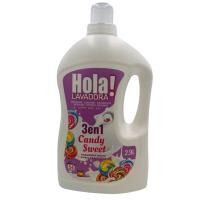 DETERGENTE HOLA LED LAVADORA 3 EN 1, EL DETERGENTE MAS VITAL EN PACK DE 3 - Candy Sweet + Coconut + Fresa y Nata - combina las funciones de detergente, suavizante y perfumador. Apto para prendas blancas y de color ahorra comprando 3 para probar todos adsa - details 3