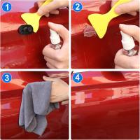Kit Extractor de abolladuras sin pintura - Super PDR herramientas de reparación de abolladuras de coche 34 Años Experiencia, Ajuste Ancho/Altura, Ideal Hielo/Creases, Incluye Espejo + T-Bar + Pegamento 100% Removible, Regalo Navidad - details 7