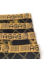 Juego De 4 Boxers Para Hombre Sexy Y Retro Antibacteriano Transpirable Shorts De Pecho Planos Y Cómodos Talla L-4XL Colores Negro Y Oro - details 6