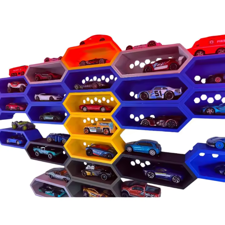 Expositor modular para coches hot Wheel, expositor de pared ampliable ,precio unidad - 1