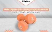 UNYCOS Set de 2 Mancuernas Redondas 1-10Kg Pesas de Neopreno, Antideslizantes y Ergonomicas - details 0