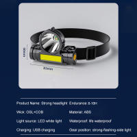 Linterna Frontal LED Potente Recargable USB Impermeable Para Acampar Pesca Y Mineraleslampara De Corbata Para Excursionismo Ciclismo Y Montañismo - details 27