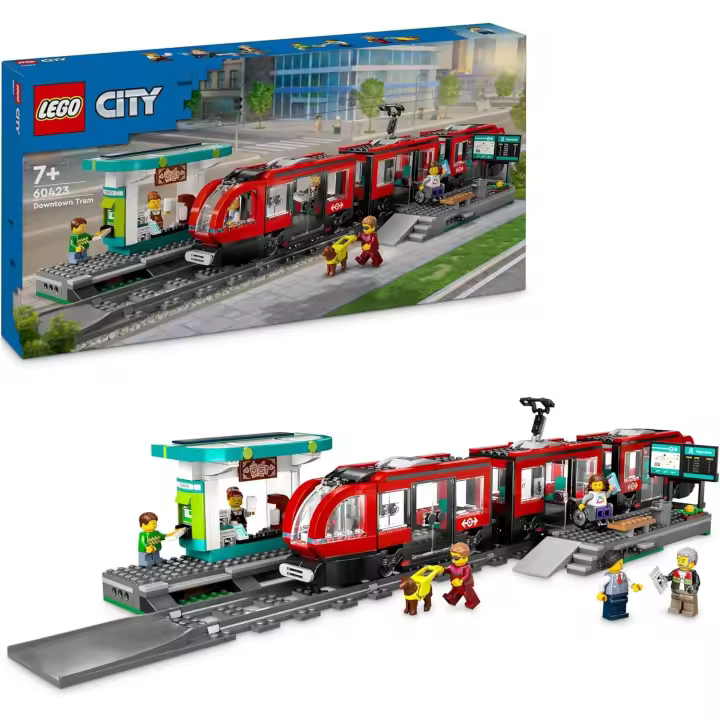 Lego 60423 Tranvia y Estacion del Centro Lego City - 1