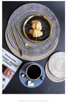 6pcs Tapetes Redondos Para Mesa Hechos De Lino Ecológico Antideslizantes Para Comedor Y Café Decoración De Cocina Almohadillas Para Tazas Y Vajilla - details 9