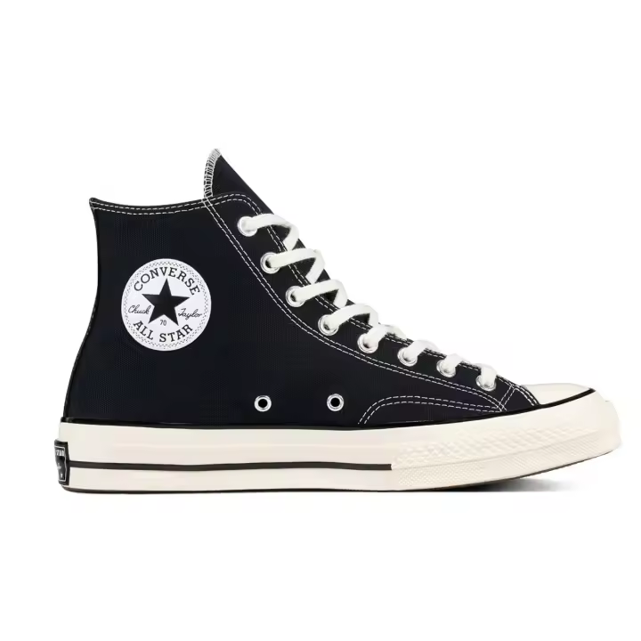 Zapatillas Converse Negras Chuck 70 Vintage Canvas Unisex High Top 162050C - 1