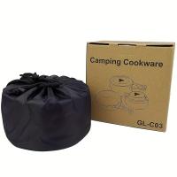 Kit de Cocina para Acampar BOPORO - 15pcs, Utensilios de Cocina Portátiles, Olla Sartén Hervidor para Camping - details 6