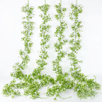 Guirnalda De Rattan De 175cm Con Flores De Bebé Artificial Gypsophila Planta Falsa De Plástico Para Arco De Boda Decoración De Jardín De Interiores - details 7
