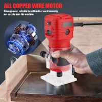 650W Madera Router Máquina de carpintería Seis velocidades eléctrica Trimmer 6.35mm de madera de talla de fresado Herramientas de corte 32000RPM carpintero Herramientas eléctricas - details 4