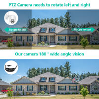 Cámara IP WIFI 4K 8MP Doble Lente Ángulo De Visión Amplio De 180° Cámara De Seguridad CCTV Visión Nocturna Exterior Protección - details 4