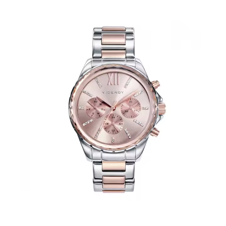 Reloj Viceroy  40930-73 Mujer Rosa Acero Multifunción - 1