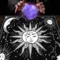 Mantel De Taro Con Doce Constelaciones Y Cielo Estrellado 1pc Decoración De Juego De Tarot Estilo Moderno Poliéster 100% - details 41