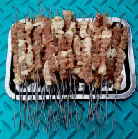 Cortador De Carne Con Cadena Para Carne Asada 49 Cuadrículas Rotisserie Para Carne De Res Y Cerdo Accesorios De Cocina Para Barbacoa Herramientas De Exterior Y Camping Kebab - details 7