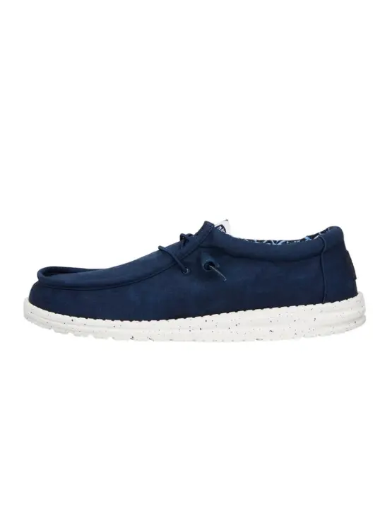Zapatillas Hey Dude Wally Canvas Hombre Navy - 1