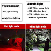 Linterna Frontal LED Portátil Potente Recargable USB Con Batería Integrada Impermeable Para Senderismo Y Camping - details 1