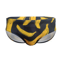 Bragas De Natación Para Hombre En Blanco Estampado De Moda Verano Pantalones De Playa Traje De Baño Deportivo Surfista - details 1