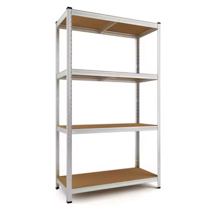ORION91oficial® - Estantería Metálica, Modular, Almacenaje 140x70x30 cm Acero y MDF Antihumedad, Hogar, Trastero, Garaje, 4 Baldas Ajustables, Estantería - spaziOrion91 - 1