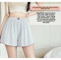 Pantalones De Pijama Para Mujer En Seda Helada Verano Leggings Delgados Transpirables Talla Grande Shorts Blancos Pantalones De Dormir Para Dama - details 9