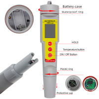 Medidor Portátil De Calidad Del Agua ORP/TEMP ORP-619 Impermeable Para Acuarios Analizador De Reducción Oxidación Digital Con Pantalla Retroiluminada - details 1