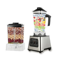 6000W Potente Batidora Licuadora Exprimidor Batidora de Mesa 2.5L Recipiente Procesador de Alimentos Batidora Mezcladora para Hielo Fruta Nuez,family,Acero inoxidable - details 0