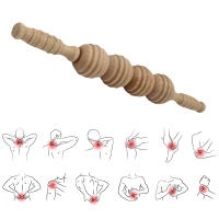Masajeador De Madera Manuales Para Alivio Del Músculo Herramienta De Terapia Corporal Rodillo De Masaje Para Celulitis Trigger Point Stick - details 4