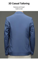 Traje De Verano Para Hombre En Seda De Hielo Color Sólido Transpirable Y Elástico Alto Escudo Solar Ligero Para Primavera - details 4