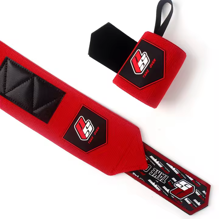 1 Par De Soporte De Muñeca Profesional Para Levantamiento De Pesas Fuerza Extra Músculo Bandaje De Enfermedad Unisex Gimnasio Entrenamiento - 1