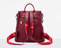 Mochila De Piel antirobo para Mujer, vintage Bolso de Hombre, mochila Viaje Alta capacidad - details 6