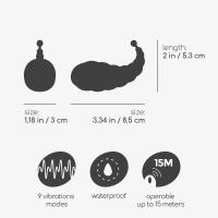 COCOON HUEVO VIBRADOR RECARGABLE CON MANDO A DISTANCIA INALÁMBRICO CRUSHIOUS MORADO JUGUETES SEXUALES - details 1