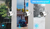 Cámara De Seguridad IP 4K WIFI 8MP H.265 Vigilancia Inteligente Vision Nocturna Color Cámara Bala Para Hogar Y Exterior Detecta Humanos - details 3