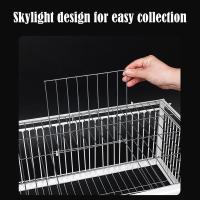 Cage Automática Para Pájaros Coche De Ratón Con Entrada Sola Sin Salida Cages De Almacenamiento Portátil De Hierro Reforzado Para Pigeons - details 18