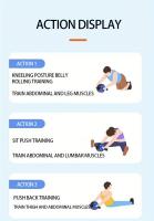 Rodillo De Abdominales Con Dos Ruedas Antideslizantes Entrenador De Músculos Abdominales Para Gimnasio Y Ejercicios En Casa - details 7